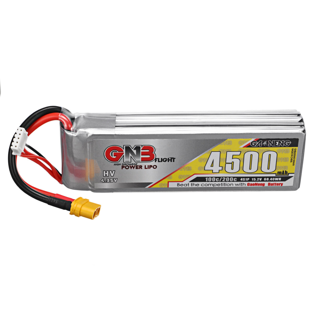 Gaoneng GNB 15.2V 4500mAh 100C 4S HV LiPo-batterij XT60 / XT90/T Plug voor RC Drone