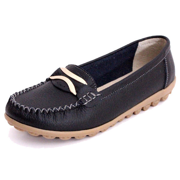 33% OFF on Women Casual Autumn Flats Round Toe Shoes Soft Bottom Flat Loafers