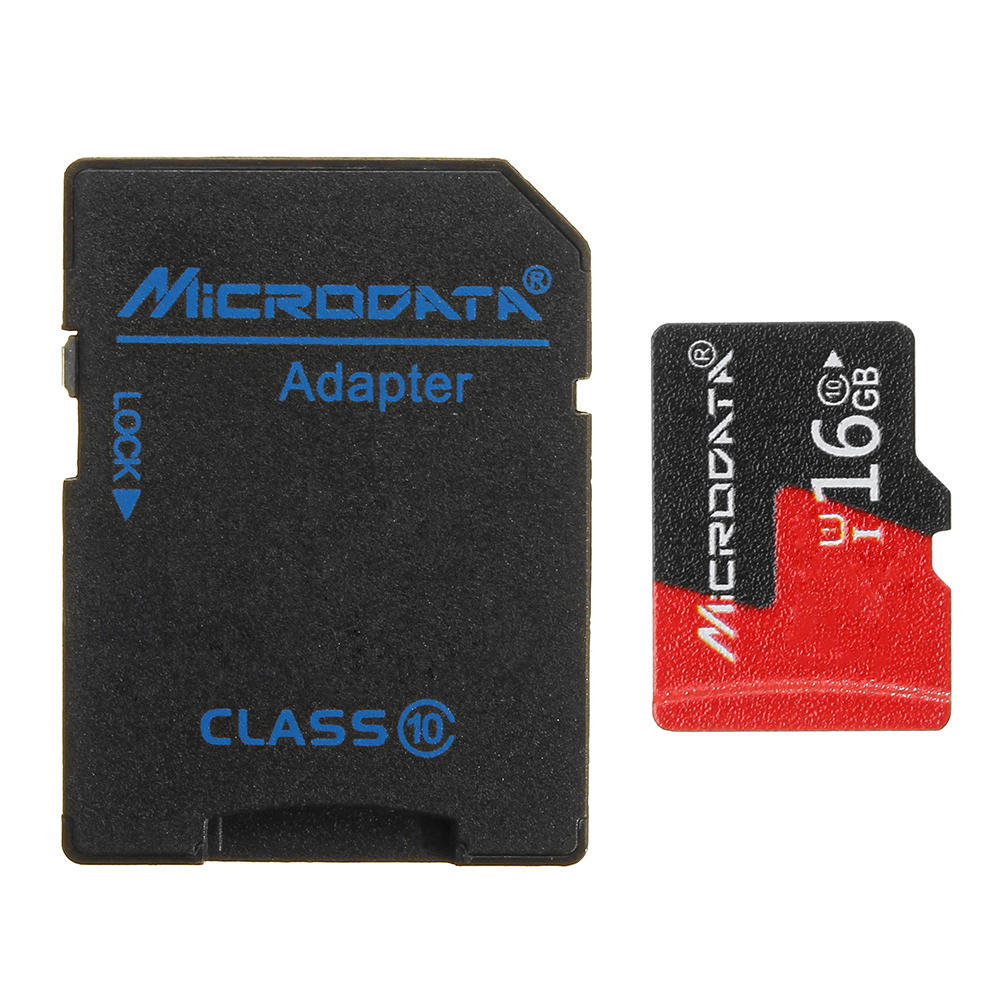 Microdata 16GB C10 U1 Micro TF-geheugenkaart met kaartadapter Converter voor TF naar SD
