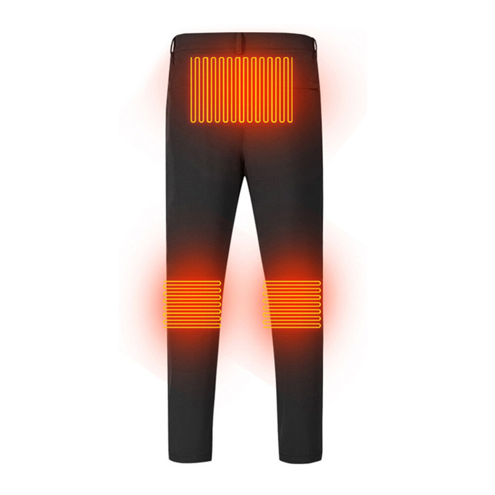 Men's Smart Heat Pants 3 Places Heating Winter Warm USB Charging Thermal...