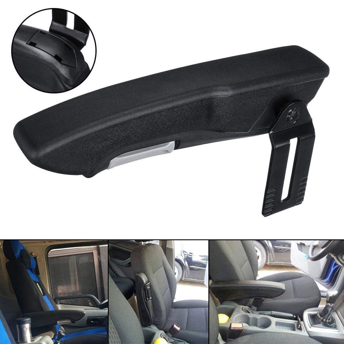 Left Universal Car Truck Adjustable Armrest Arm Rest Centre Console Comfortable