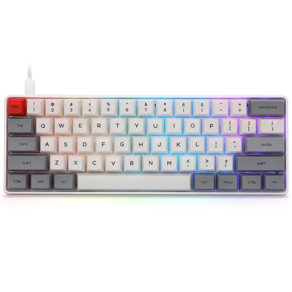 Geek Customized SK61 61 Keys Mechanical  Gaming Keyboard 