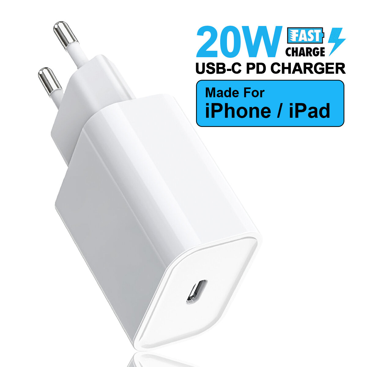 

Bakeey PD 20W USB C Charger Travel Charger Adapter Fast Charging For iPhone 12 Pro Max Mini OnePlus 8Pro 8T