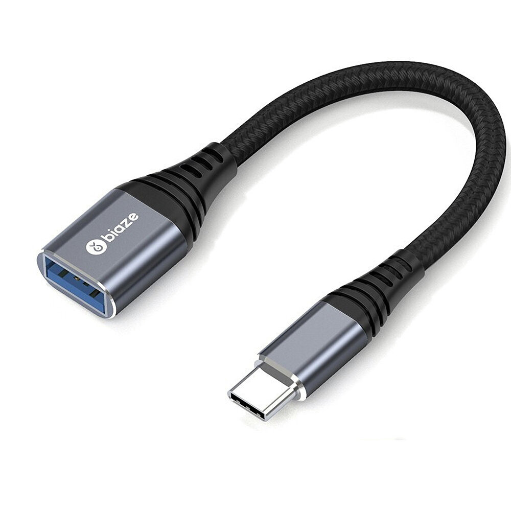 Biaze A57 Type-C naar USB3.0 Adapter Kabel USB C Male naar USB Vrouwelijke OTG Kabel 5 Gbps Converte