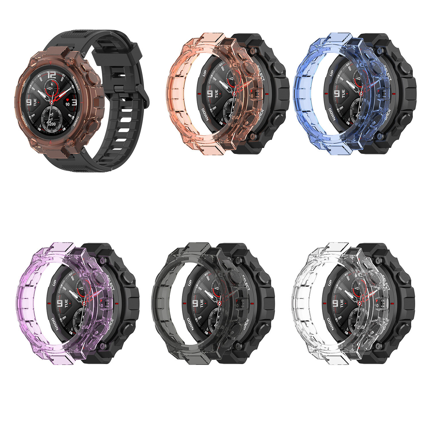 Bakeey Transparante horlogekast Horlogeklep voor Amazfit T-Rex