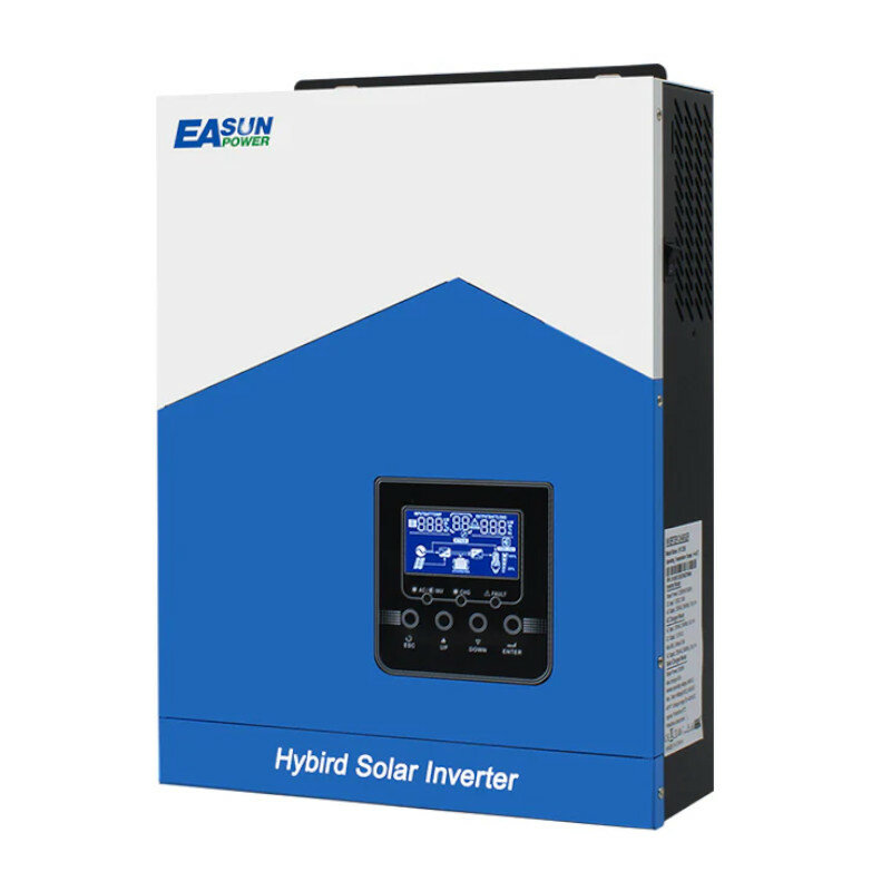 [EU přímo] EASUN POWER Solární invertor 3,2KW 220V Off Grid Inverter MPPT 80A Solární nabíječ PV 3000W 450VDC Vstup Pune sinusový měnič Podpora s WIFI-GPRS vzdáleným monitorováním LCD, ISolar SMH II 3.2K - WIFI