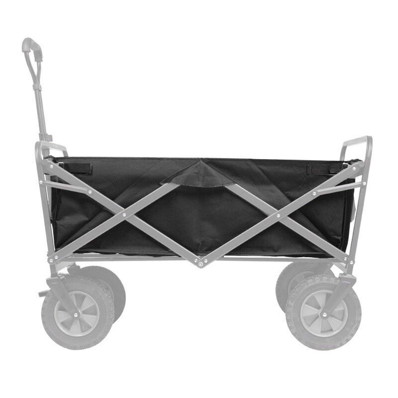 IPREE® Forro de carrito de jardín de poliéster resistente para carrito de jardín negro, bolsillo de almacenamiento interior para carrito de jardín de utilidad