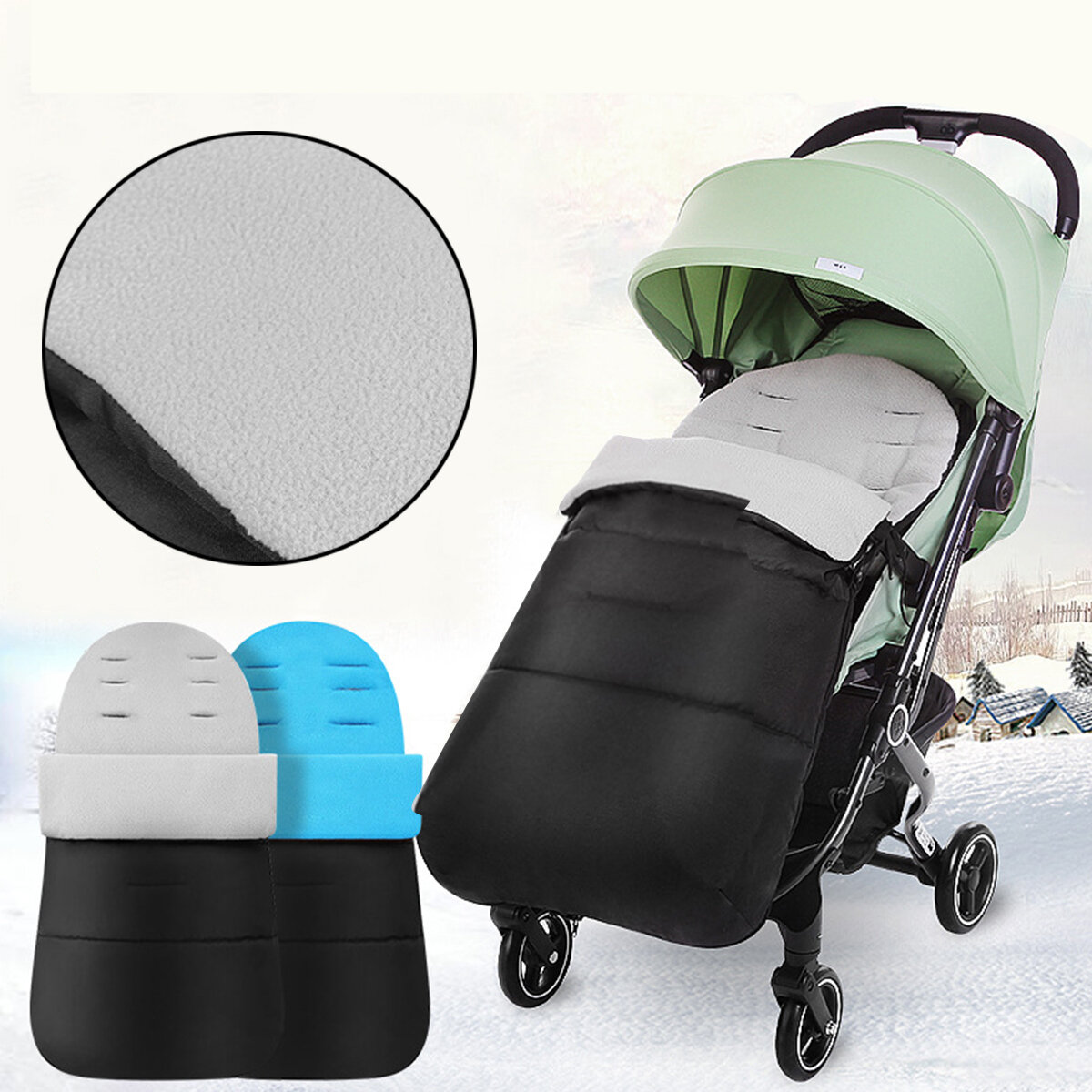 Universal Baby Stroller Foot-muff Cover Toddler Warm Toes Apron Liner Pram Autumn Winter Outdoor Travel