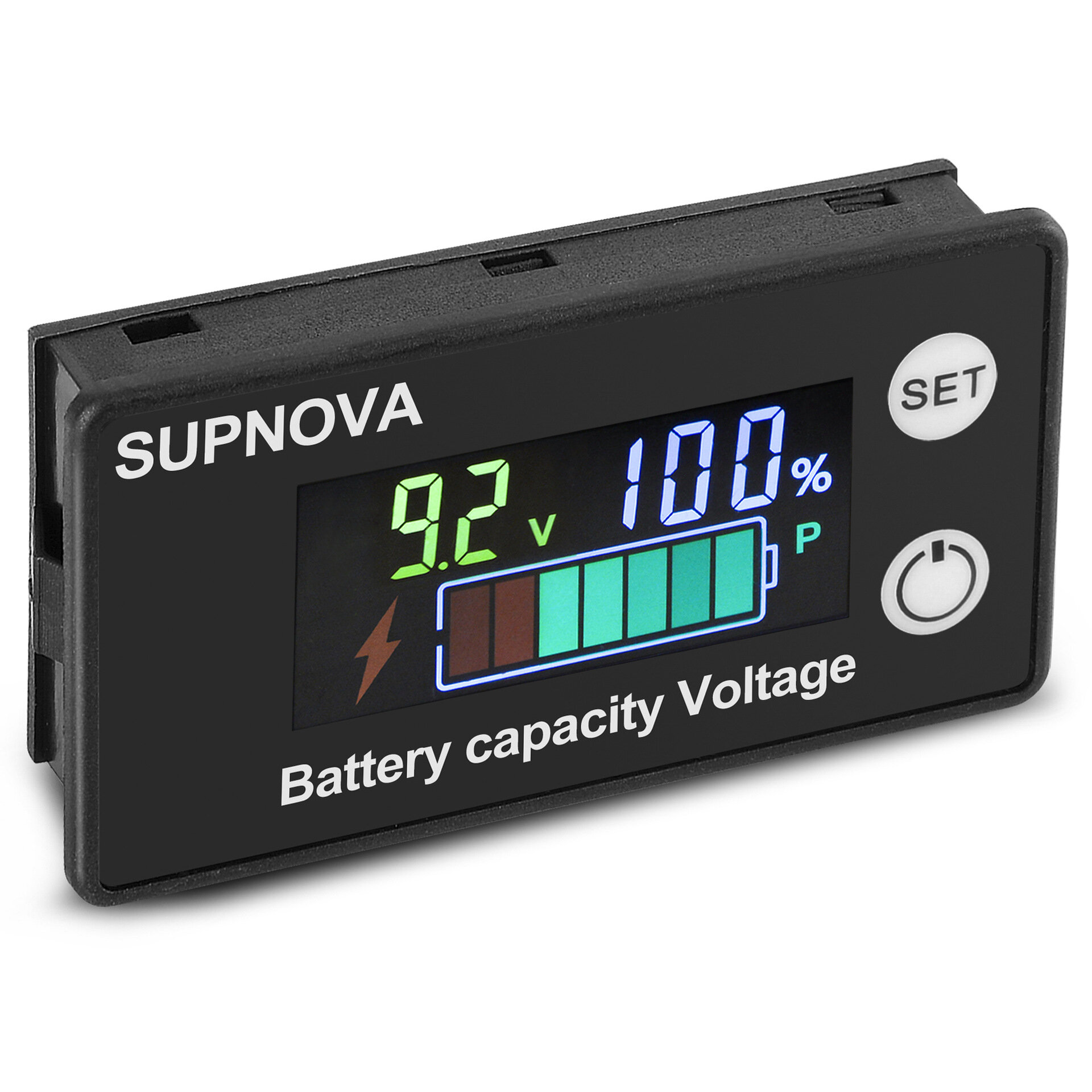 Automobile Electric Vehicle Motorcycle Lead-acid Lithium Battery Voltage Percentage Meter Tester 8-1