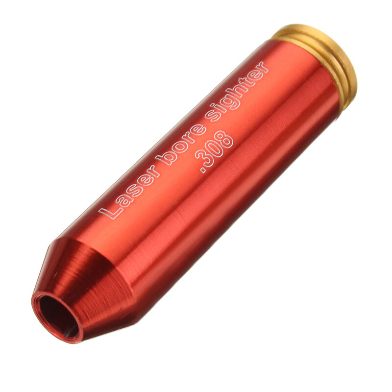 

Red 308 Laser Boresighter Red Dot Sight Brass Cartridge Bore Sighter Caliber