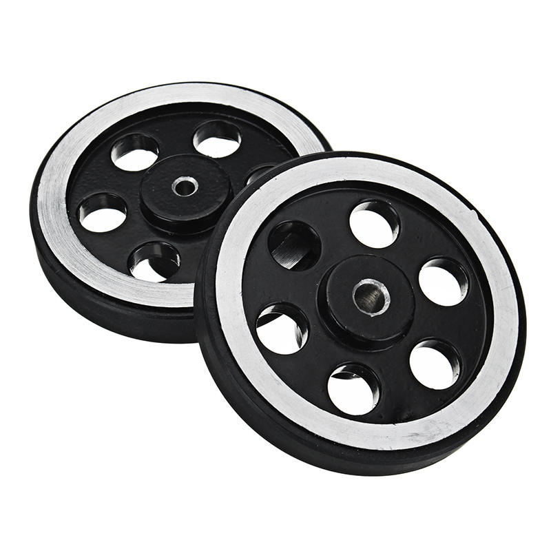 65mm 4mm/6mm Hole Diameter Metal Wheels for Smart Robot Chassis Car