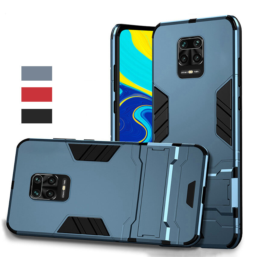 

Bakeey Armor Shockproof with Stand Holder Protective Case for Xiaomi Redmi Note 9S / Redmi Note 9 Pro / Redmi Note 9 Pro