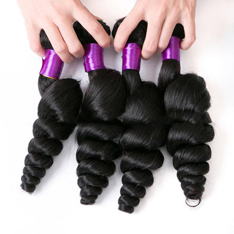 1 Bundle Brazilian Loose Wave Virgin Hair Weave Natural