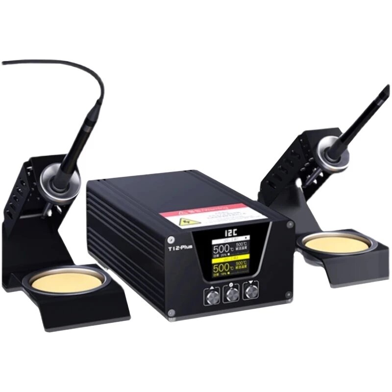 i2C 240W T12Plus Intelligent Double Soldering Station for Welding Stand Electric iron Maintenance PC