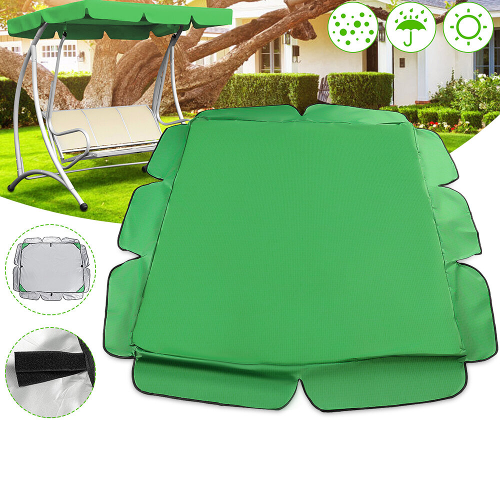 190T Polyester Swing Chair Cover Canopy Backyard Awning Waterproof Dustproof Sunshade Protector