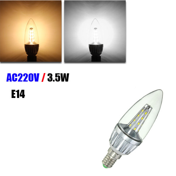 Image of E14 3.5W 24 SMD 3014 LED Waem Wei Wei Candle Light Lampen Birne AC220V