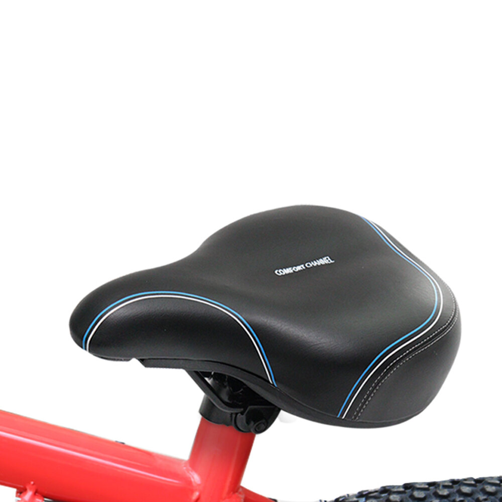 Mountain Bike Saddle With Storage Function Memory Foam+Silicone Layer Soft Comfortable Saddle PU Lea