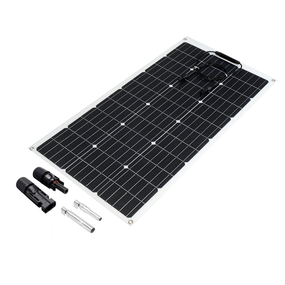 100W solare Pannello Monocristallino DIY Connettore Caricatore Generatore di corrente ad alta efficienza campeggio Car Boat Home