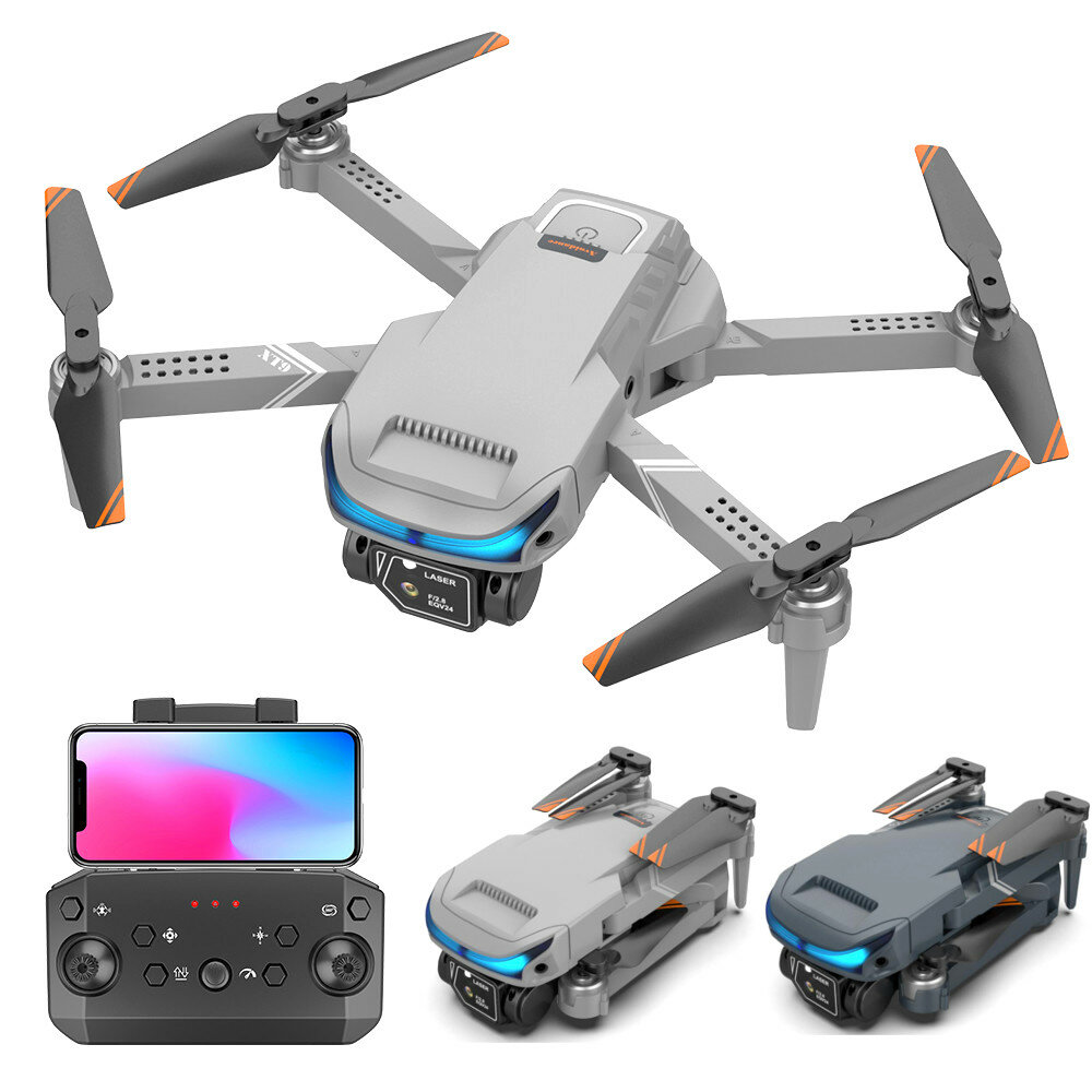 XT9 Mini WiFi FPV with 4K ESC HD Dual Camera Optical Flow Positioning Obstacle Avoidance Foldable RC