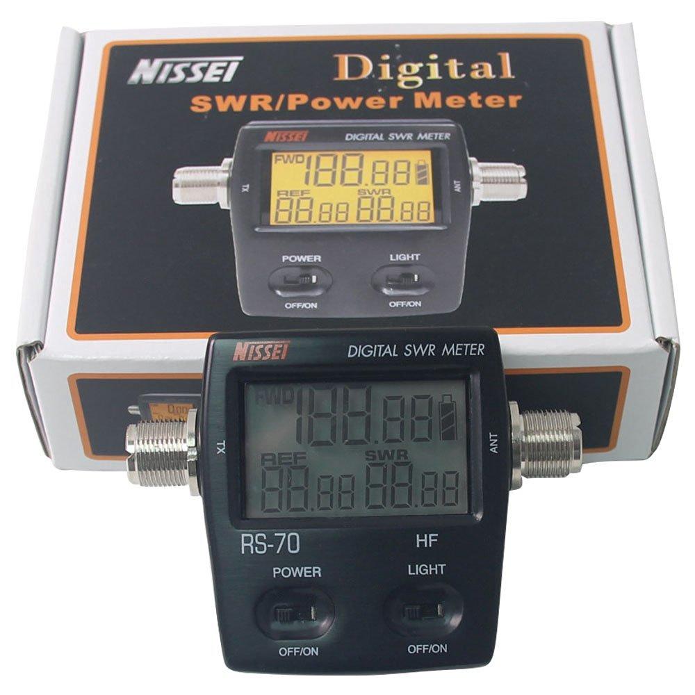 

Цифровой измеритель КСВ / мощности NISSEI RS-70 ВЧ 1,6-60 МГц 200 Вт SO239 M Тип Коннектор Для двустороннего измерителя