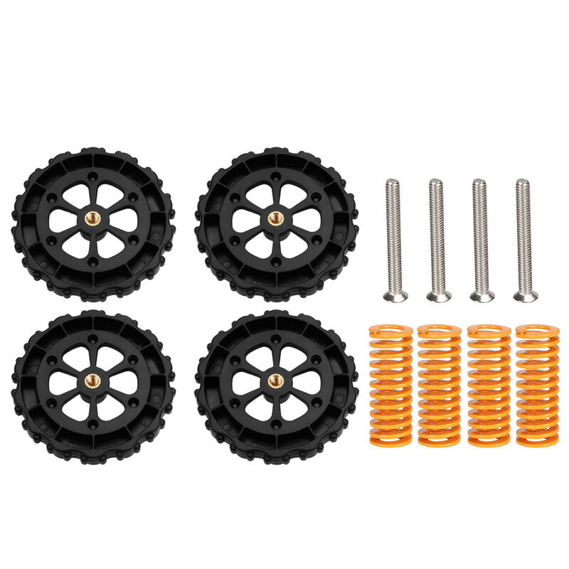 

SIMAX3D® 4PCS 60mm Hot Bed M4 Leveling Nut + 4PCS Spring&Screws Kit Replacment Parts for Creality 3D Printer Ender 3