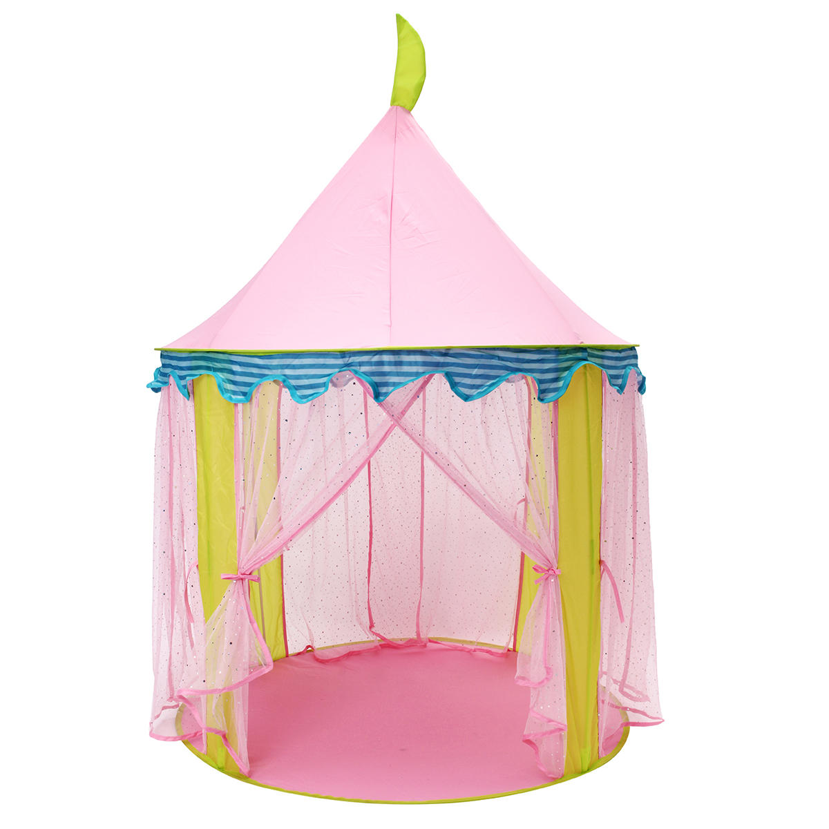 Protable Kids Rosa Princess Tent Folding Children Toy House Kids Mosquito Grande Sala de jogos