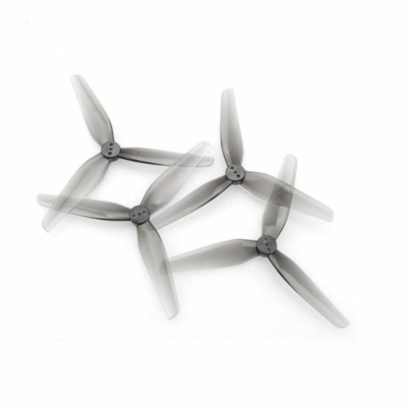 2Pairs HQprop Durable Prop T4X2X3 4Inch 3-Blade Propeller Grey (2CW+2CCW) Poly Carbonate for FPV Racing RC Drone