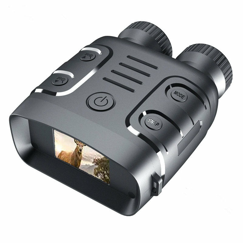 Dispositivo de binoculares de visión nocturna HD 1080P 5X para uso diurno y nocturno de caza, fotografía y video con zoom digital.