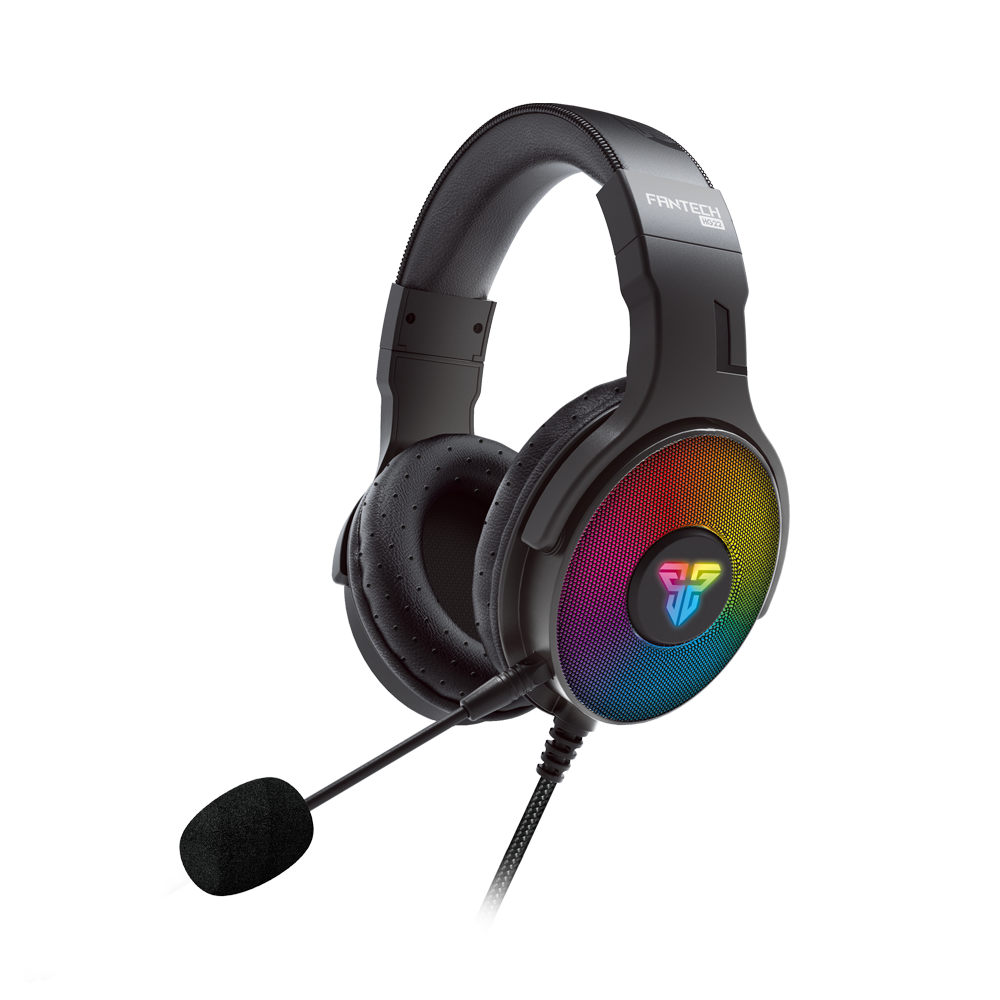 

FANTECH HG22 Gaming Headset 7.1 Surround Sound 50mm Driver Unit RGB Light Noise Canceling Microphone Audio Control USB