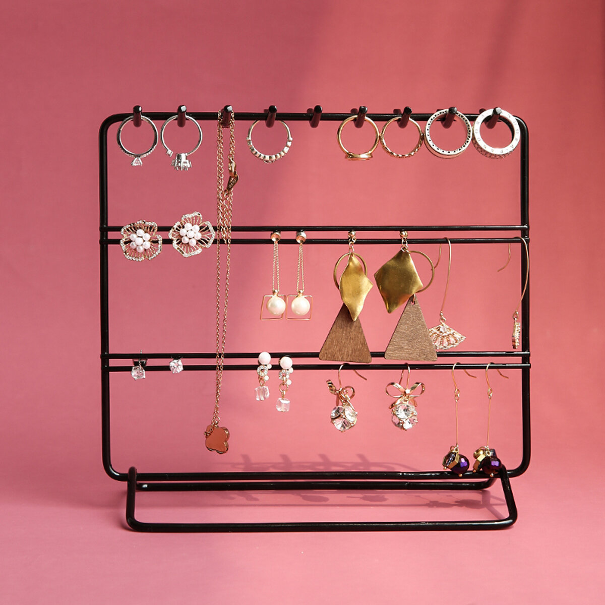 Smart ring storage rack creative decoration jewelry storage shelf necklace storage