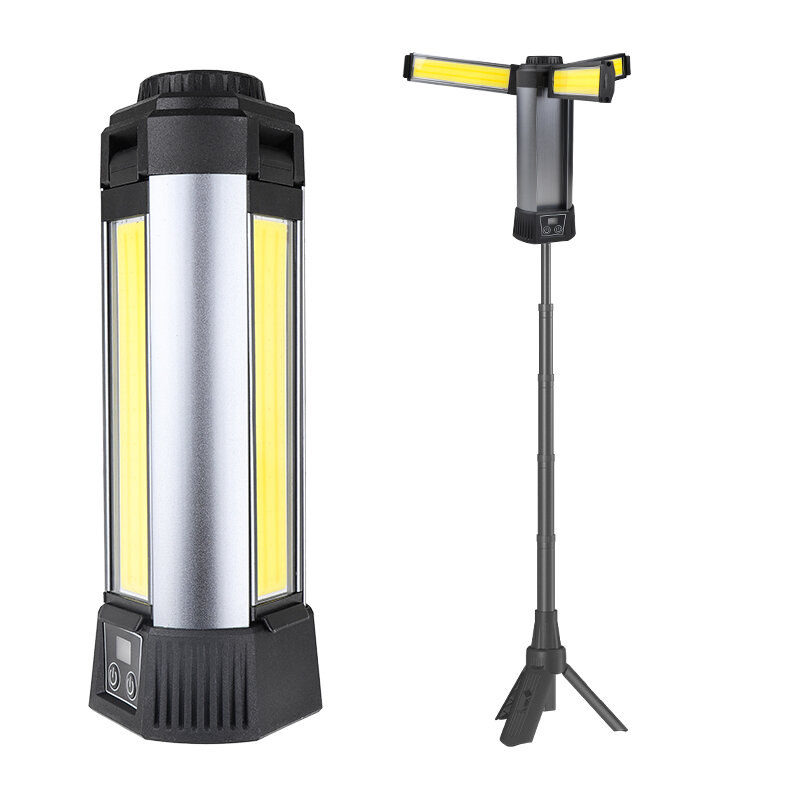 Xhp50 LED Strong Light COB With Built-in Battery and Magnet Can Output Multifunctional Digital Display Work Light