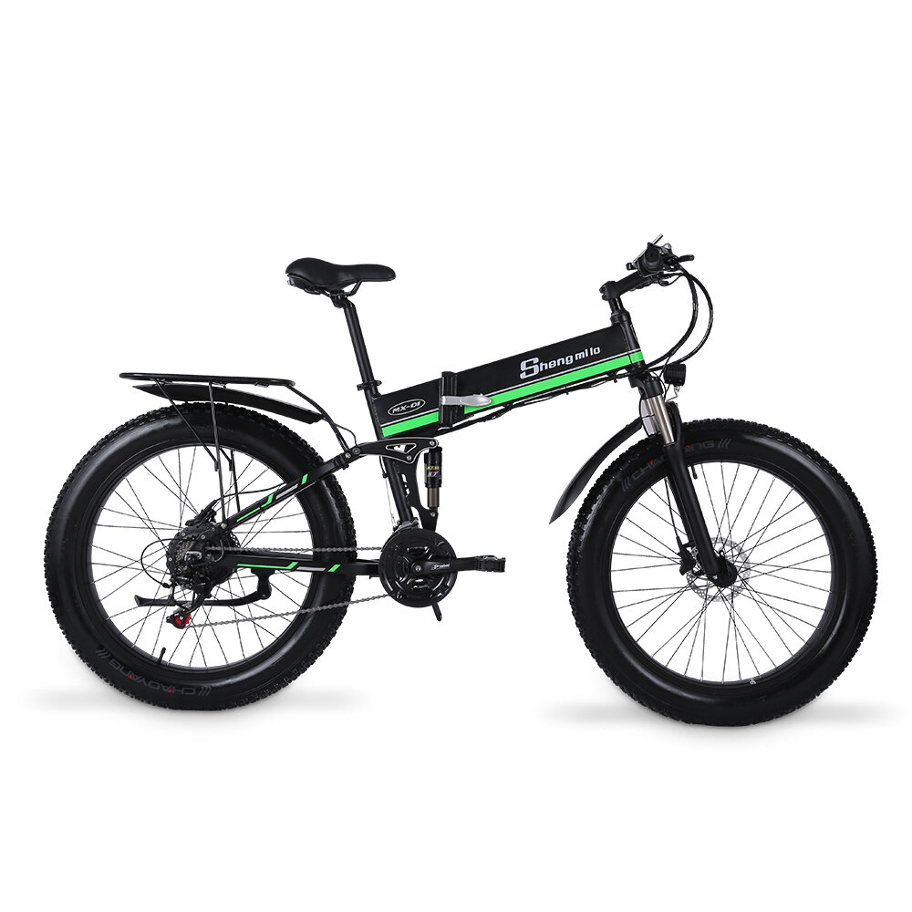 [EU Direct] SHENGMILO MX01 1000W 48V 12.8Ah 26inch Electric Bicycle 40-50KM Mileage Range 150KG Max Load Electric Bike