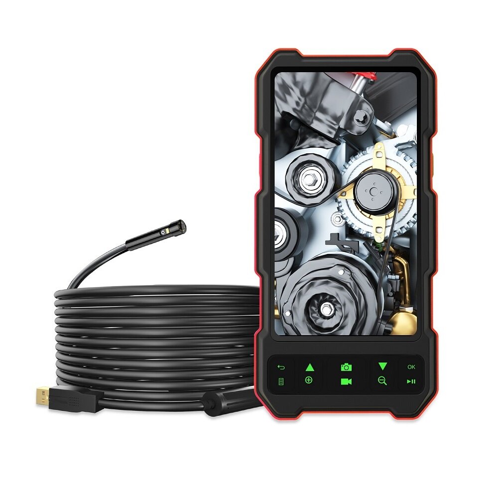 

T21 4.5" IPS Screen 7.9mm HD 1080P Dual Lens Industrial Digital Borescope for Drain Sewer with 2M/5M Hard Cable