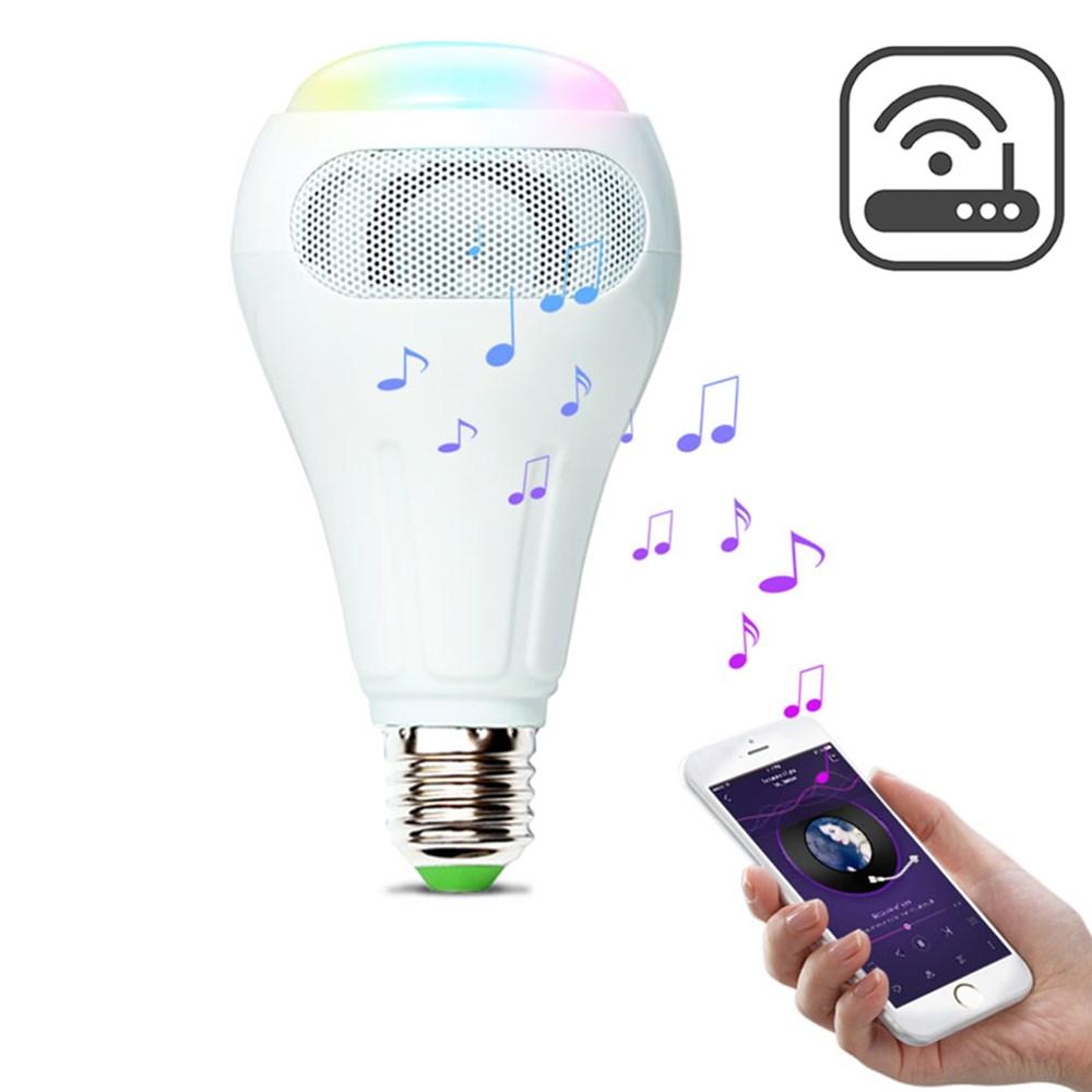 E27 12w Rgb W Ww Smart Wifi App Control, Speaker Light Bulbs That Work With Alexa