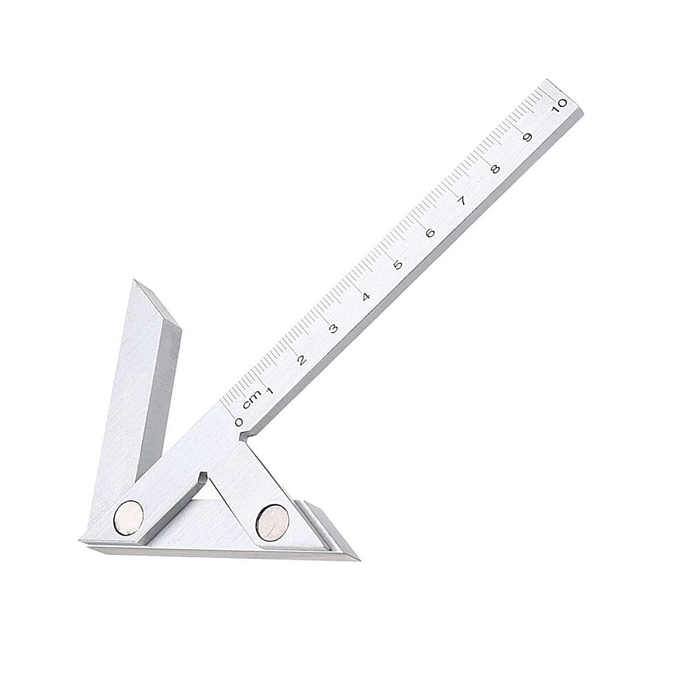 

Center Gauge High Accuracy Center Angle Gauge Protractor Angle Ruler Round Bar Marking Center Finder