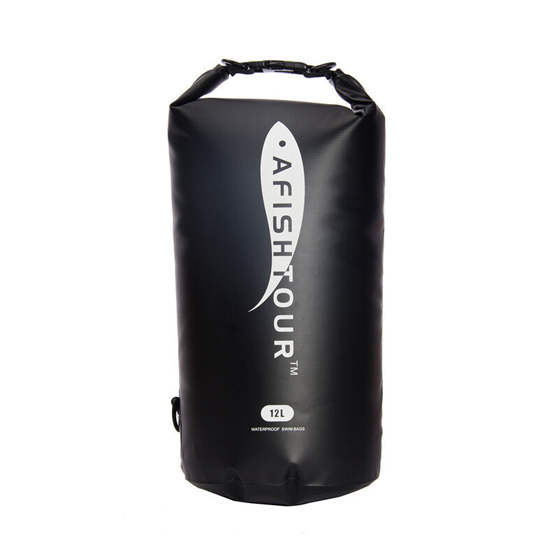 12L PVC Outdoor Waterproof Bag Camouflage Bucket Bag Large Capacity Swimming Storage Bag 4 Colors