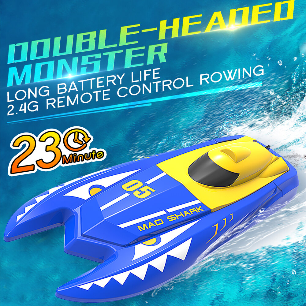 

Double E H128 1/47 2.4G 23CM 20KM/H High Speed Mini RC Boat Vehicle ModelsDual Motors 20mMinutes Fligt Time Children T