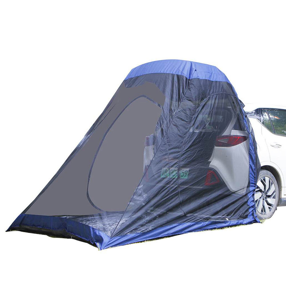 245 * 200 * 220 سم خيمة خلفية SUV ضد للماء حماية من الشمس طارد البعوض خيمة للسفر مع شاش أسود مصنوعة من قماش فضي 190T