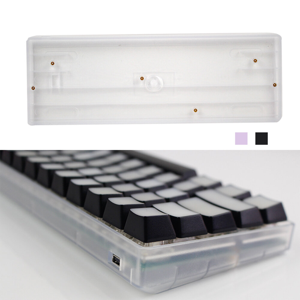DIY 60% Mechanical Keyboard Case Universal Customized Plastic Shell Base for GH60 Poker2 Gaming Keyboard