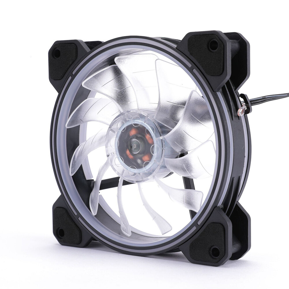 Mechzone 120mm CPU Cooling Fan 3Pin+4Pin Silent High Air Pressure Computer Case Cooler Colorful LED 