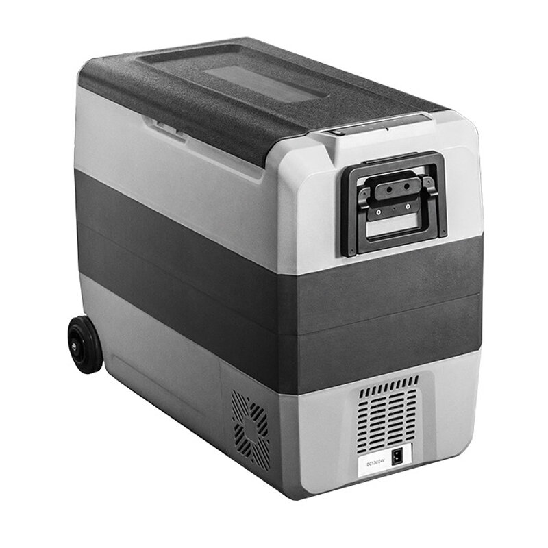 ALPICOOL T60 60L Mini-koelkast voor auto AC/DC Dual-use Mini-koelkast voor thuis en auto Draagbare vriezer voor reizen met de boot, kamperen en reizen