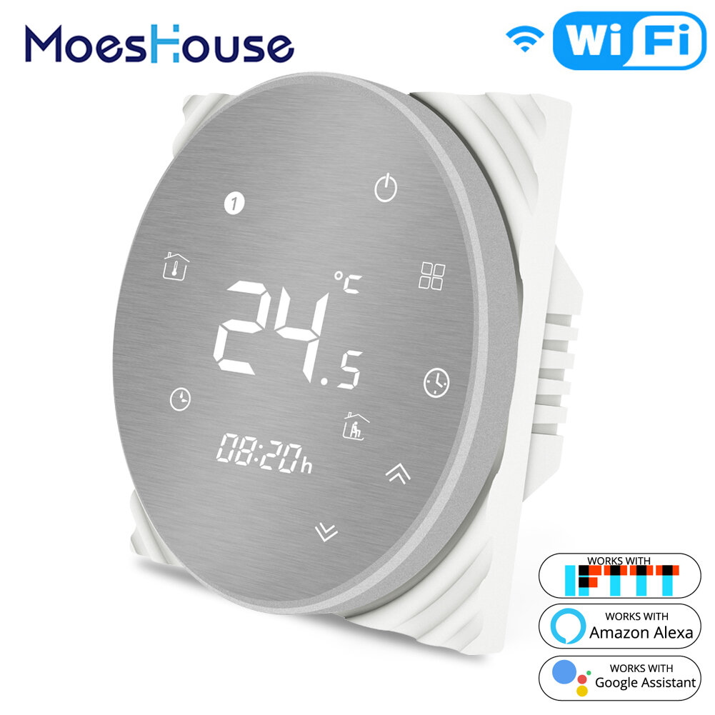 MoesHouse BHT-6000 WiFi Smart Thermostat Water/Electric Floor Heating Water/Gas Boiler Temperature C