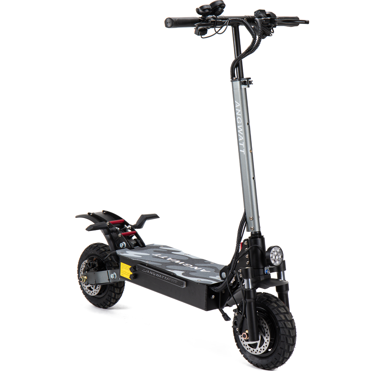 [EU DIRECT] ANGWATT F1 Electric Scooter 52V 28Ah 2400W Dual Motor 10 Inch Off-Road Tire Foldable Electric Scooter 60-80k