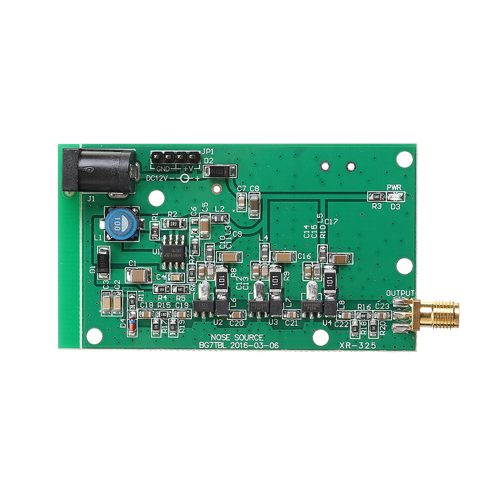 

DC12V/0.3A Noise Source Simple Spectrum External Generator Tracking SMA Source Module