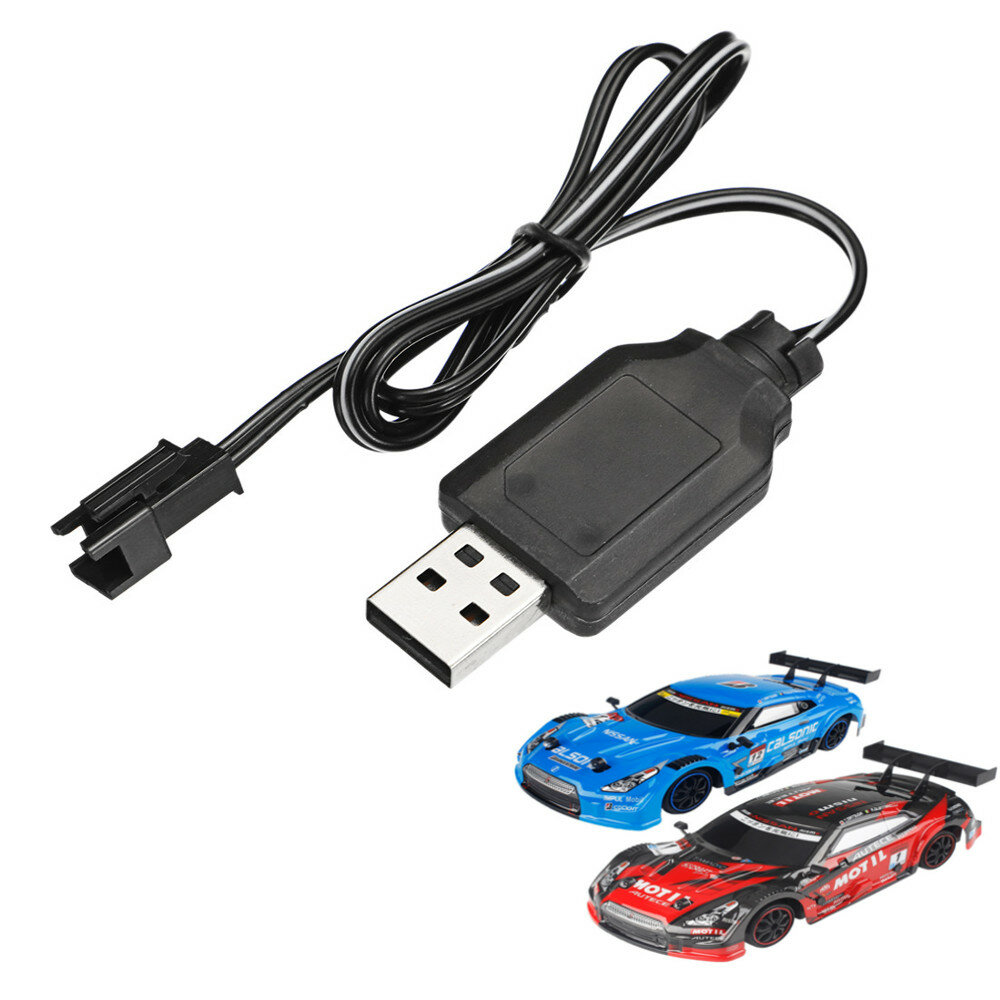 Drift 1/16 RC Auto Reserve USB-oplaadkabel Acculader Voertuigen Modelonderdelen
