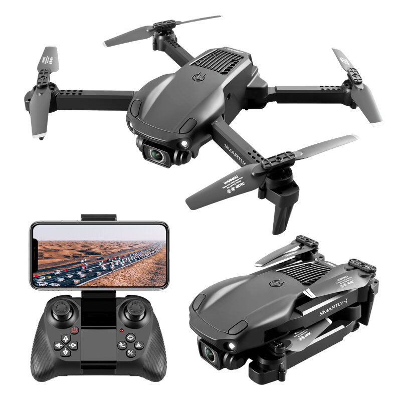 4DRC V22 2.4G WiFi FPV with 6K Dual Camera Obstacle Avoidance Altitude Hold Foldable Coreless RC Qua