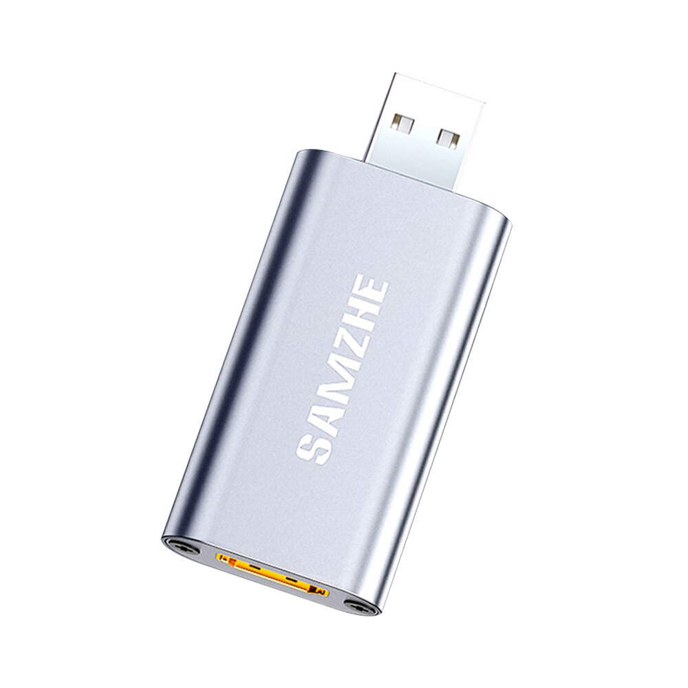 

SAMZHE Video Capture USB2.0 60FPS HD-Compatible Capture Card 4K 1080P Plug and Play