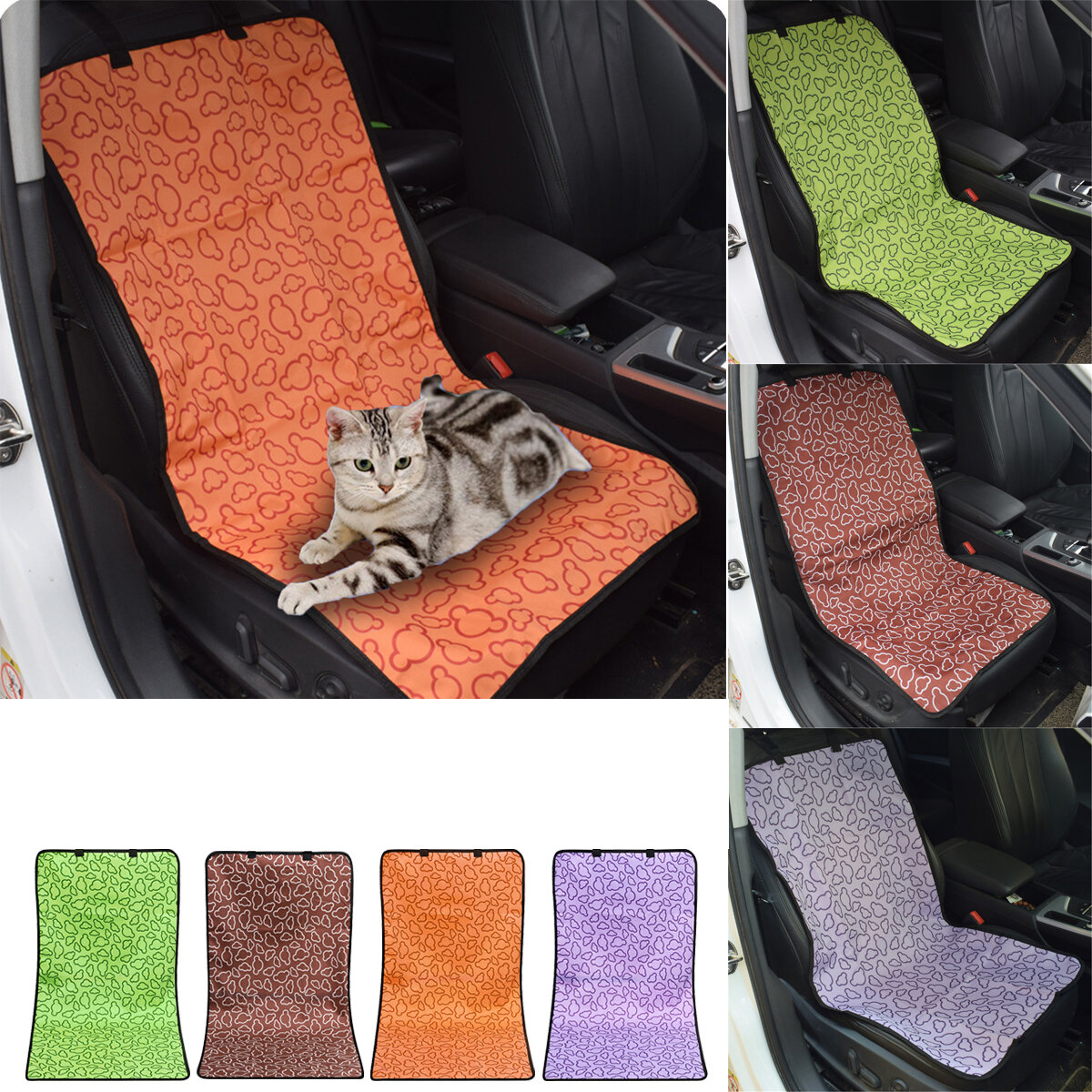 Dog Car Front Seat Cover Waterproof Pet Cat Dog Carrier Mat for Cars SUV Front Seat Cushion Protecto