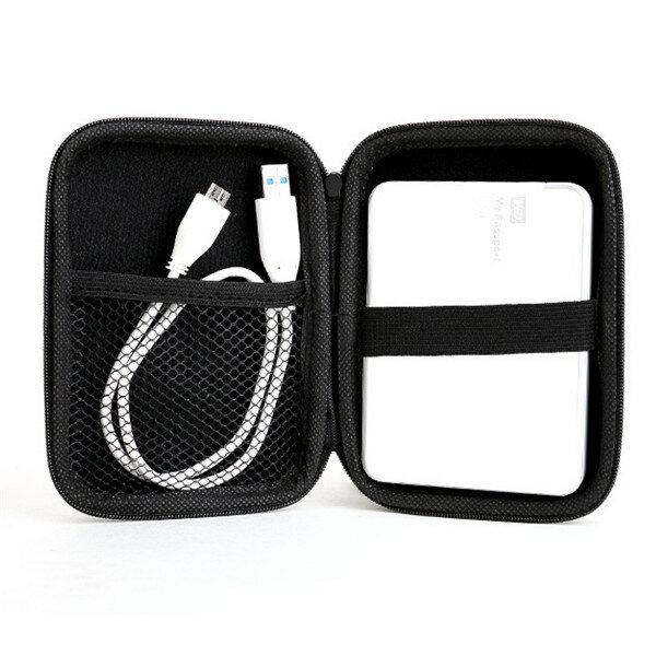 Black Hard Carry Case Cover Bag Zipper Cover Pouch 2.5/" HDD 5/" GPS Garmin Nuvi