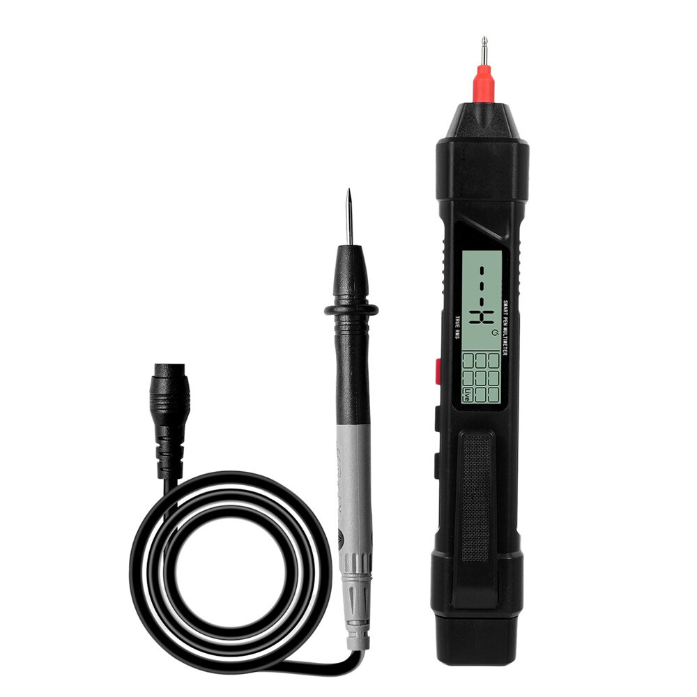 

Pen Type 4000Count Digital Multimeter AC/DC Voltage Tester NCV Non-Contact Test LED Light Black High Precision Portable